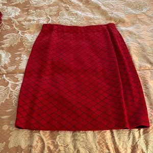 VINTAGE 90s St John red skirt, size 10